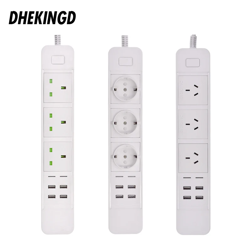 Смарт-удлинитель с поддержкой Wi-Fi и 4 розетками для ЕС/Великобритании/Австралии |