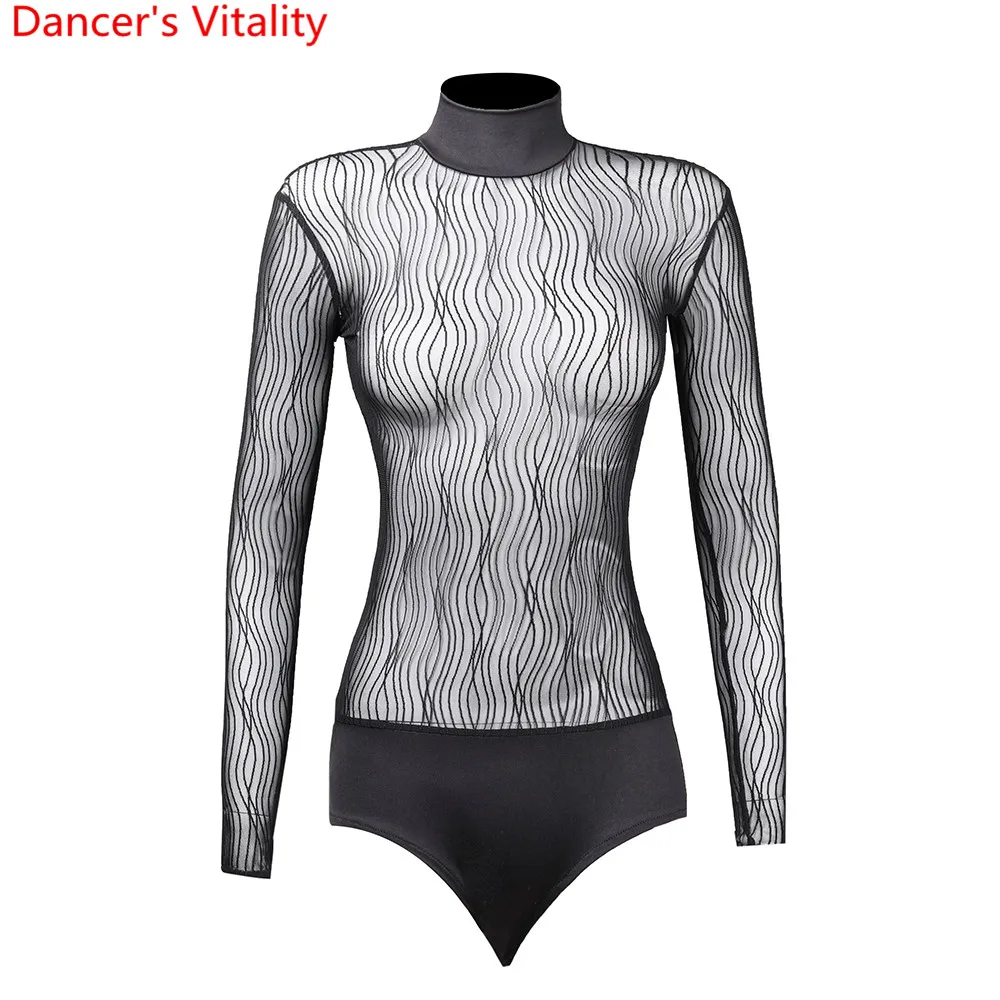 Женский тренировочный костюм для латинских танцев тренировочная одежда