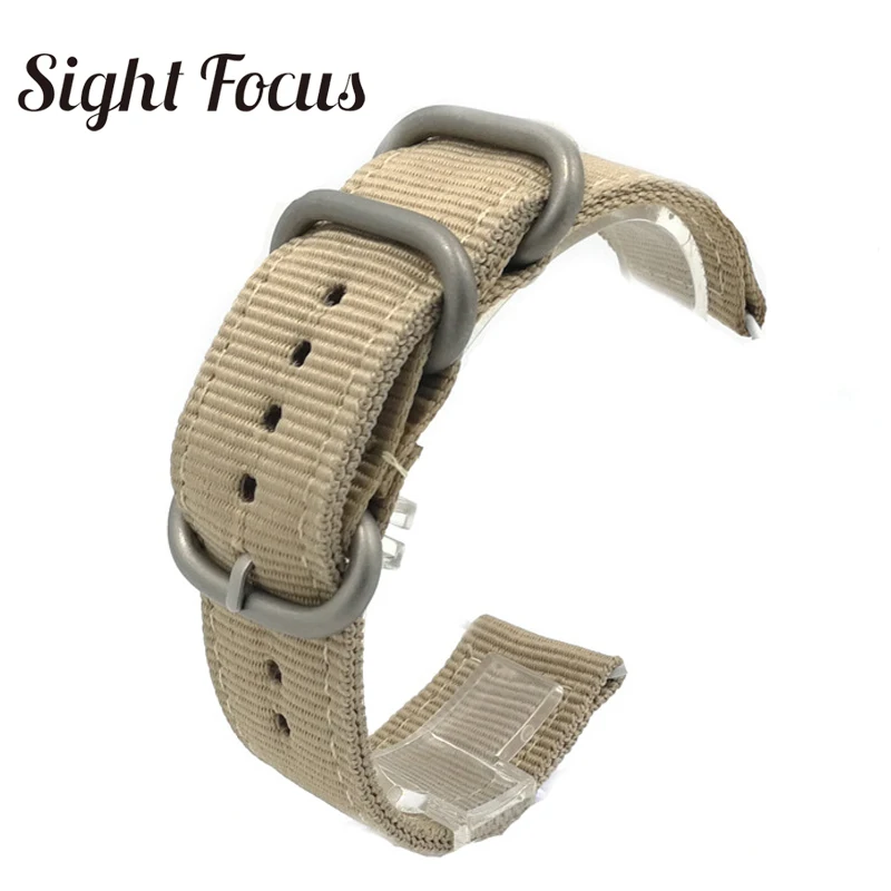 Beige silver buckle Нейлоновый ремешок для часов Suunto Traverse Alpha, ремешок для часов, Черный Армейский зеленый, 18 мм, 20 мм, 22 мм, 24 мм, ремень в полоску Zulu Nato - Цвет ремешка: Beige silver buckle