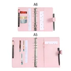 A5a6 карамельные кожаные зажимы для дневника с кольцами и зажимами, профессиональные школьные и офисные принадлежности 2022