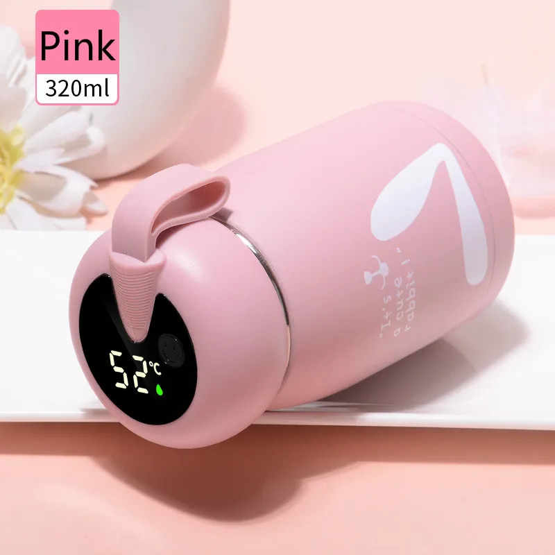 320 мл милый термос кофейная кружка умный температурный дисплей из нержавеющей