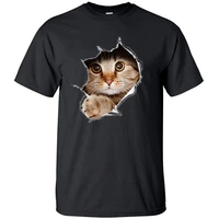 kawaii animal cute cat t shirt cotton loose vintage printed t shirts top men cool retro hip hop short sleeve interesting tshirt