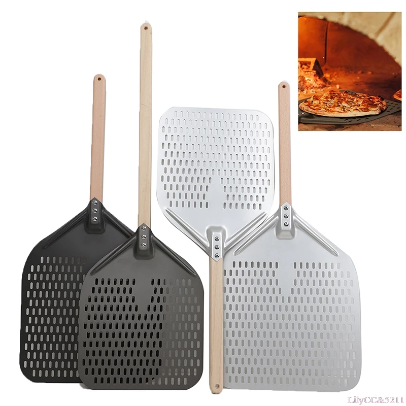 Лопатка для пиццы с деревянной ручкой 12/14 дюйма | Дом и сад
