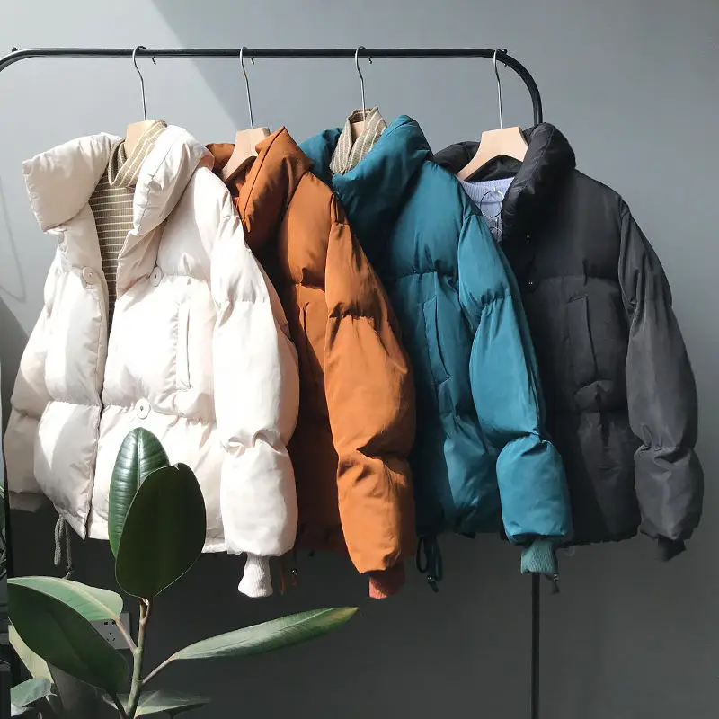 

Winter Jacket Women Parka Coat Padded Loose Warm Thicken Down Cotton Jacket Female Oversize Women Winter Jacket Outerwear Q1854