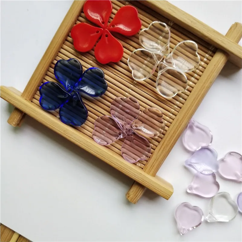 10 шт./лот 12*14 мм Хрустальные лепестки чешское стекло прессованные плоские