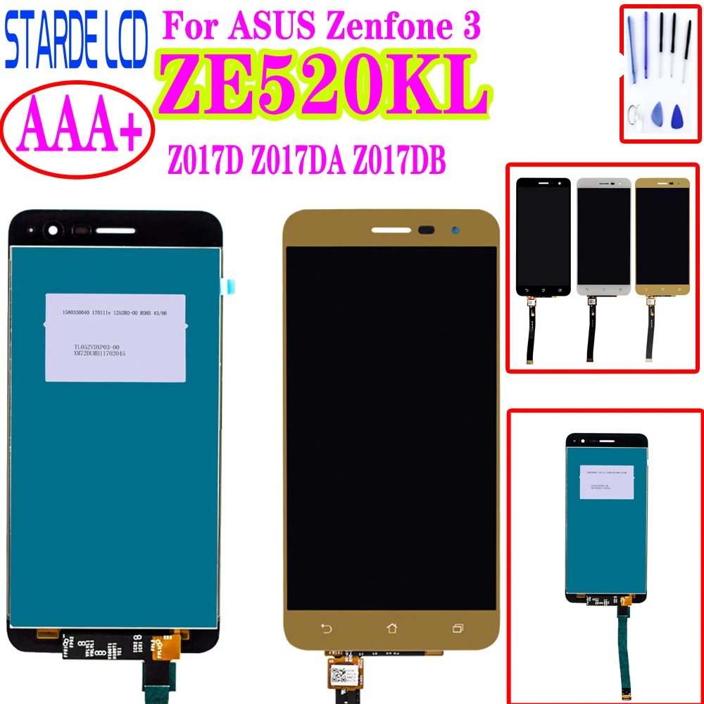 ЖК дисплей Starde 5 2 ''для Asus Zenfone 3 ZE520KL Z017D Z017DA Z017DB ZE 520KL с сенсорным экраном и