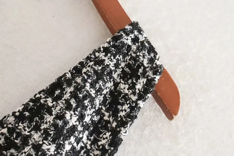 Женская твидовая юбка на подтяжках элегантный повседневный комбинезон с