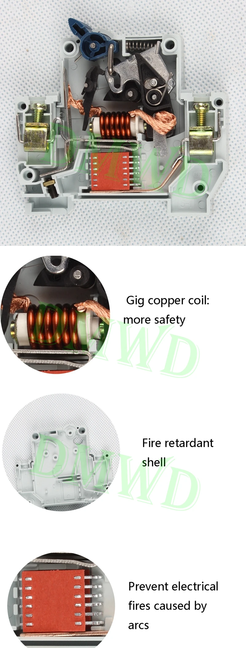 DMWD ДПН мини-DZ30-32 1P+ N 32A 220 В 230 В 50 Гц 60 Гц УЗО-выключатель RCBO мини-автоматический выключатель RCCB