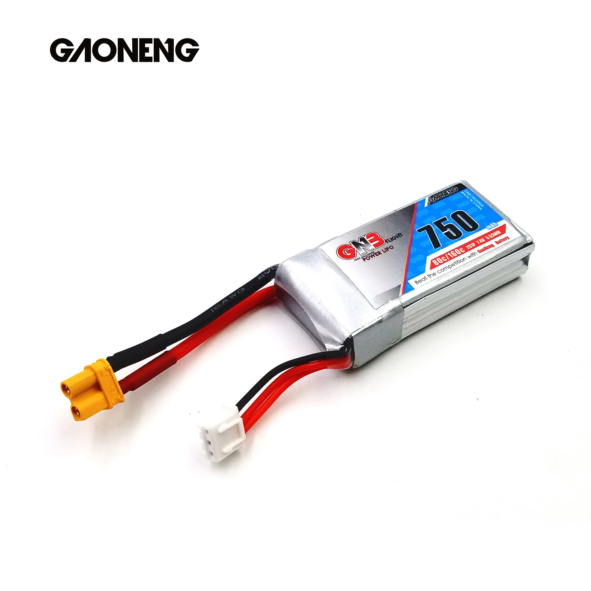 4 шт. GAONENG GNB 7 в 750 мАч 80C/160C 2S Lipo батарея для радиоуправляемого дрона зубочистки