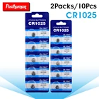 10 шт CR1025 3 В литиевая батарейка Кнопка монетница элемент света батарея заменяет электрический игрушечный калькулятор лазера