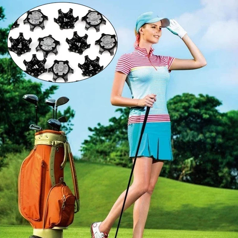 

ELOS-25Pcs Easy to Change Studs, Universal Anti Skid Golf Shoes, with Golf Spike Wrench Two Pin Shoes Remover Replacement