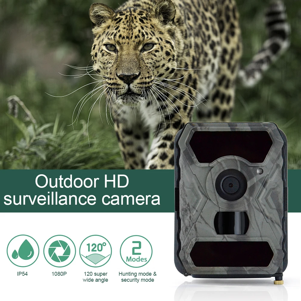 

12MP 1080P Trail Hunting Camera PIR Infrared Night Vision Surveillance Tracking Cams for Monitoring Farm Animals Warehouse