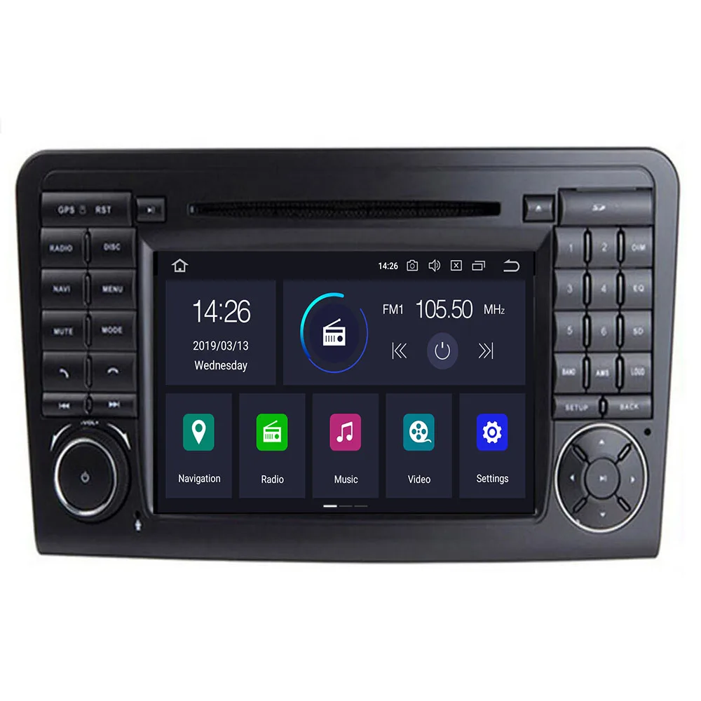 

Android 10 4G 64G car GPS For Mercedes Benz ML GL W164 ML350 ML500 GL320 X164 ML280 GL350 GL450 radio stereo navigation with DVD