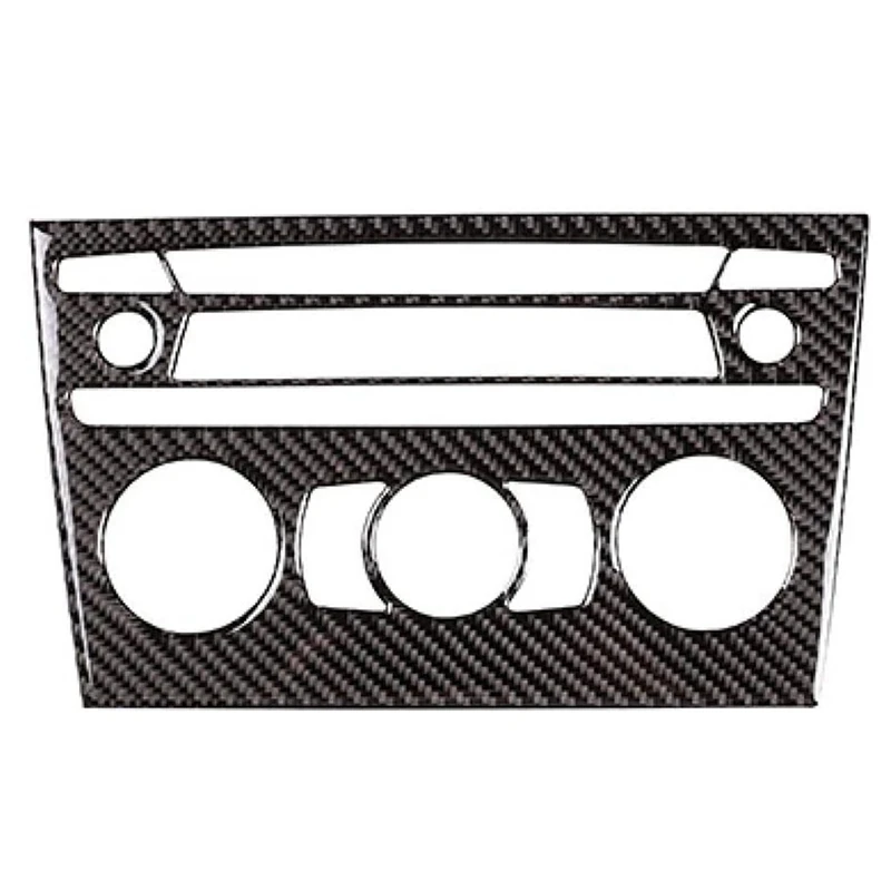 

for X1 E84 2011-2015 Car Center Console Air Conditioning Volume Switch Cover Trim Decoration Frame Carbon Fiber Sticker