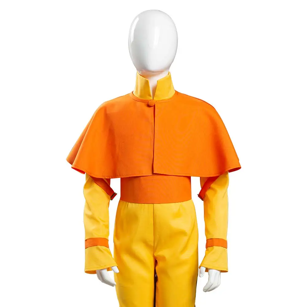 

Anime Avatar: The Last Airbender Avatar Aang Cosplay Costume Kids Children Full Set Outfits Halloween Carnival Fancy Suit