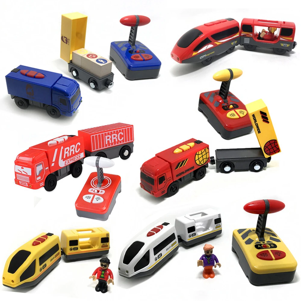 Электрический поезд и грузовик с дистанционным управлением совместим