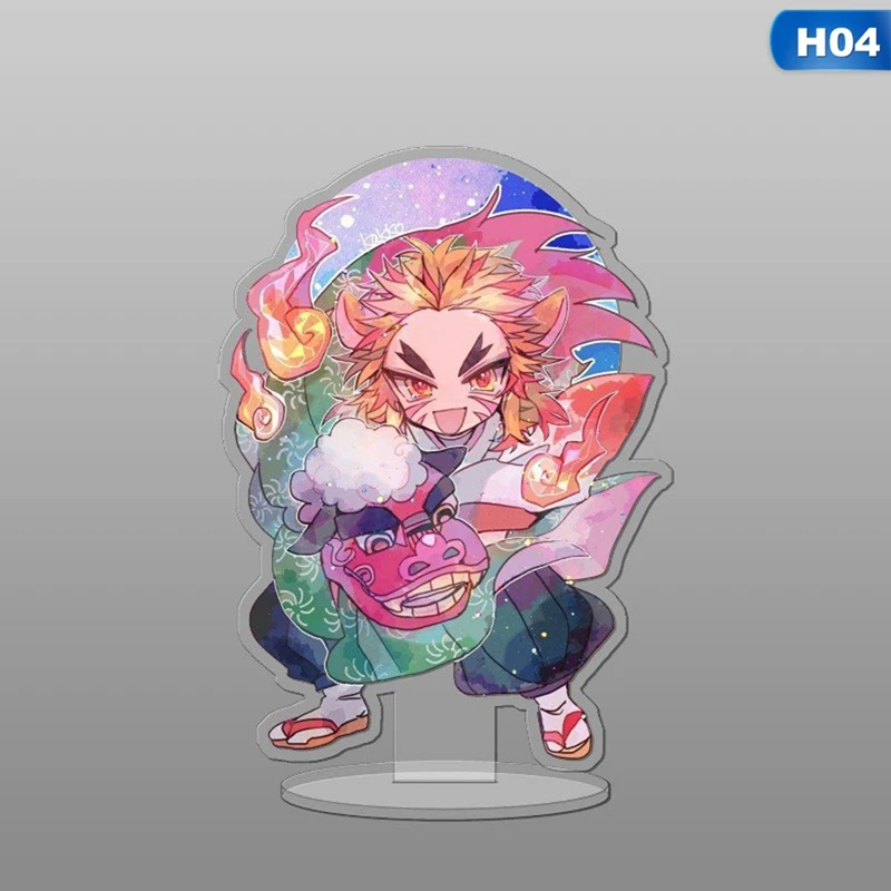 

Anime Demon Slayer Acrylic Stand Model Toys Printed Desk Action 12 Constellation Figures Comic Exhabition Decor Ornaments