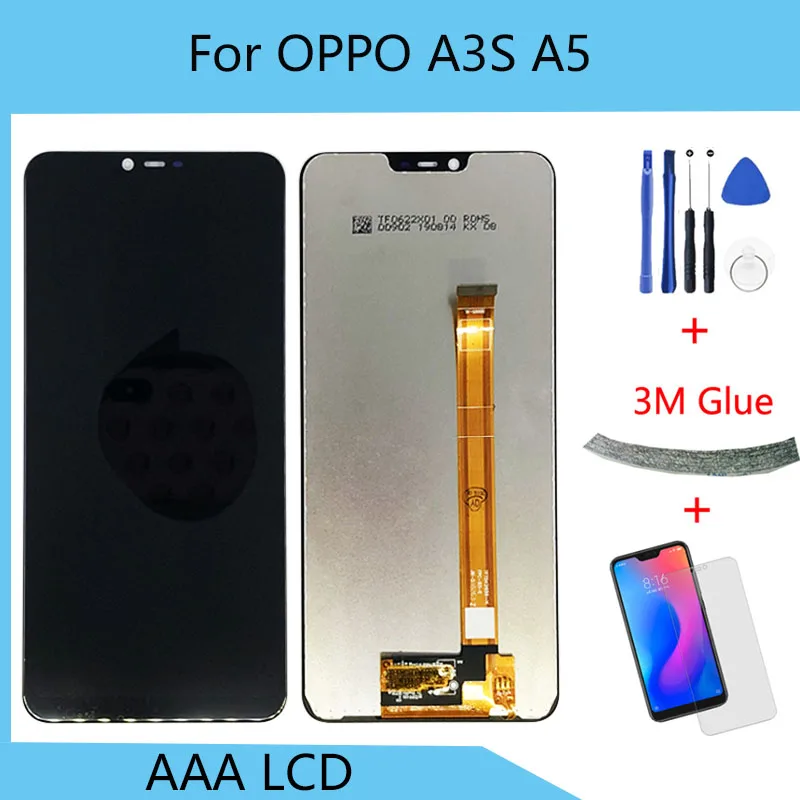Сменный сенсорный ЖК-дисплей для OPPO A5 A3S | Мобильные телефоны и аксессуары