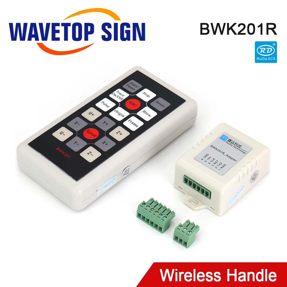 

Беспроводной пульт управления WaveTopSign Ruida BWK201R для лазерного контроллера RDC6442G RDC6442S Co2