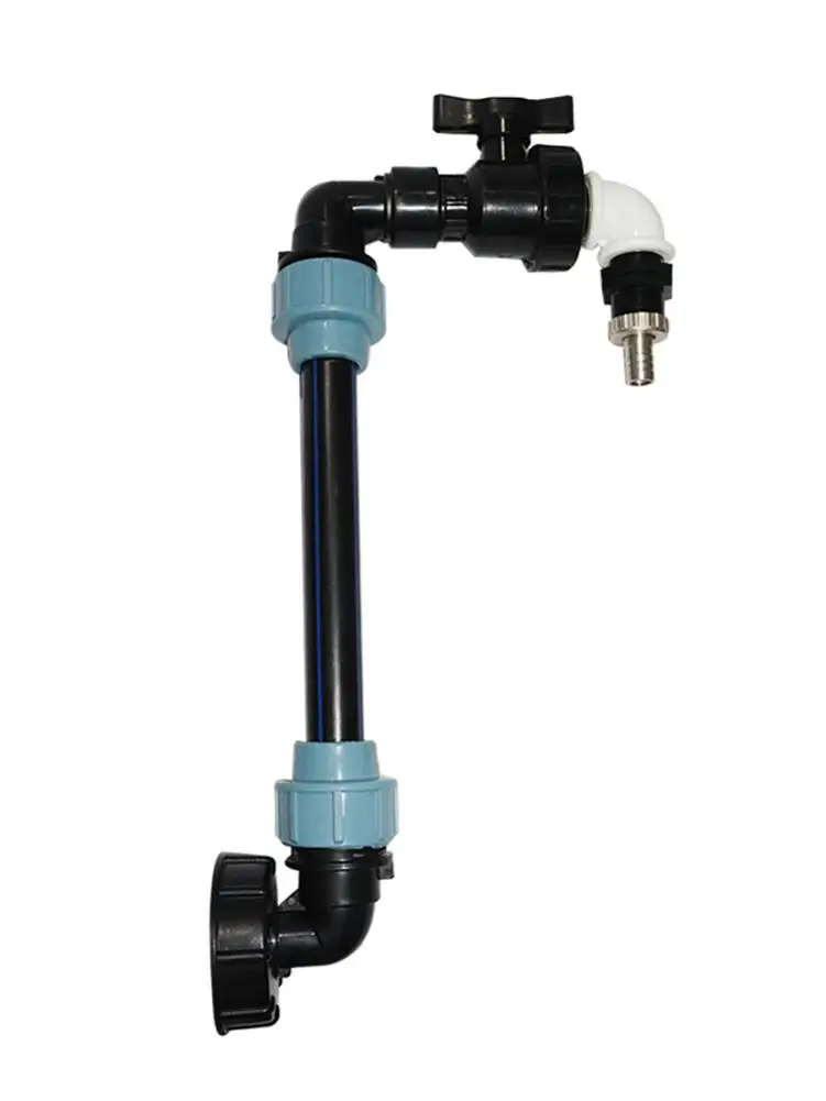 IBC Tank Swan Neck 3/4 дюйма адаптер с выпускным краном 2 грубой резьбой удлиняющий