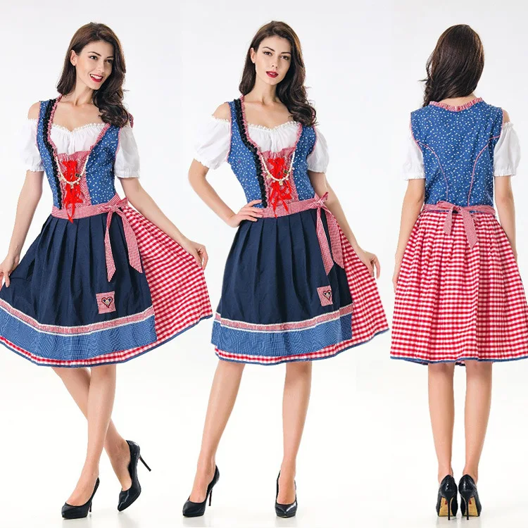 

New Halloween Princess Skirt Bar Beer Maid Costume