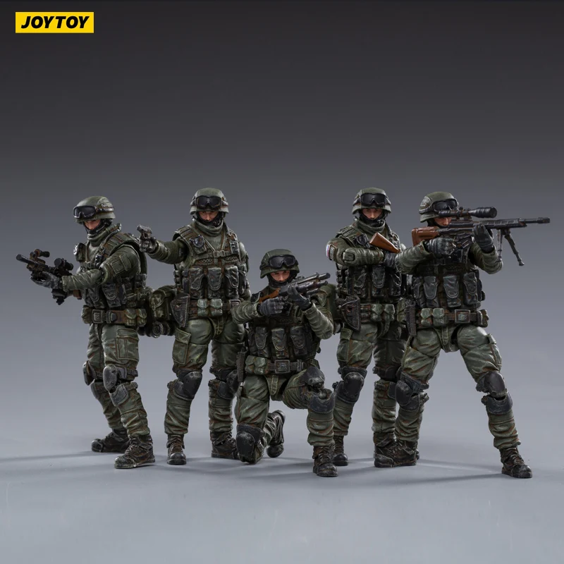 

(5Pcs/Lot) JOYTOY 1/18 Action Figures WWII Soviet Infantry Model Doll Birthday/Holiday Gift Free Shipping