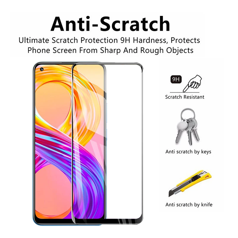2 в 1 закаленное Стекло для Realme 8 Pro Экран протектор Oppo C11 C15 C20 C21 GT Neo защитный Камера