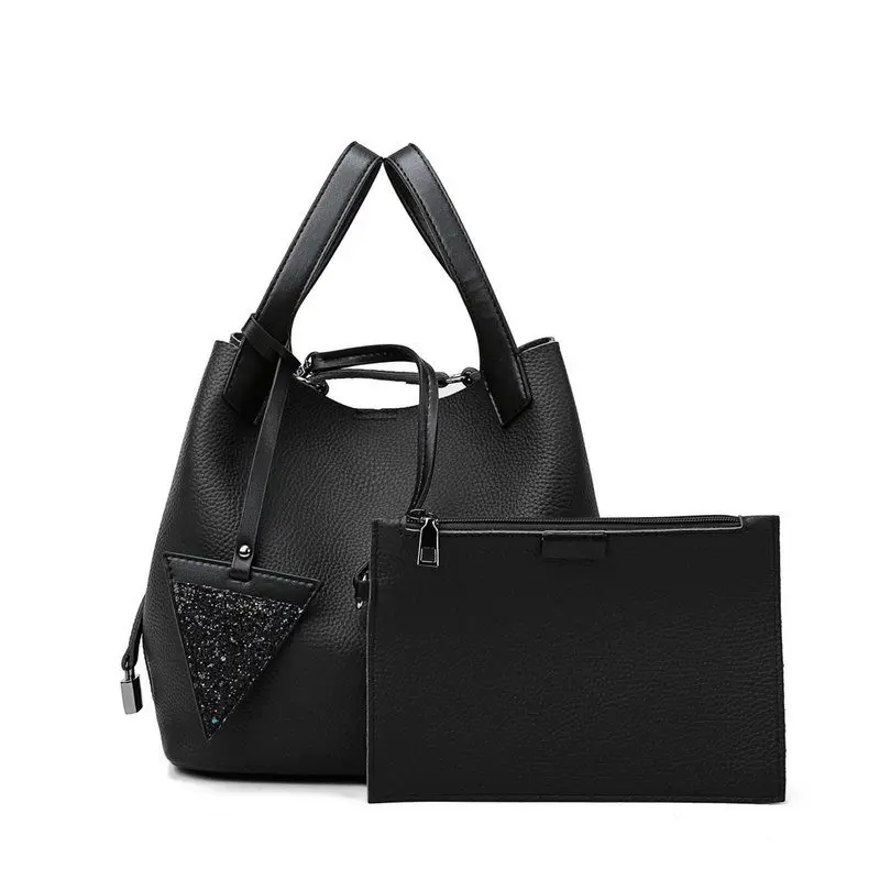 

Women's 2021 new retro handbag soft leather ladies PU shoulder bucket bag