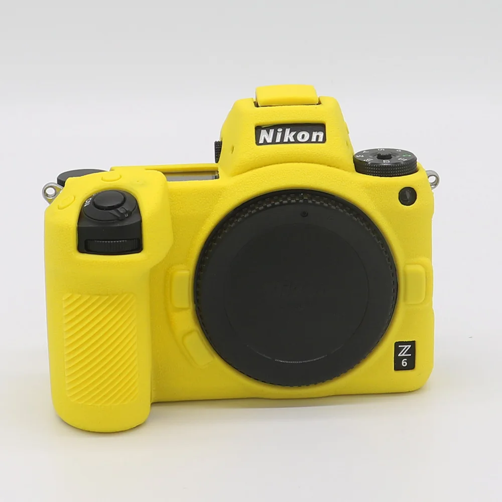 Z7 Z6 yellow Камера силиконовый чехол протектор для цифровой однообъективной зеркальной камеры Canon EOS титановый Электролитный электрод со случайно выбранным Nikon Z7 Z6 D3400 D3500 D5300 D5500 D5600 D7100 D7200 D7500 D750 D850 DSLR - Цвет: Z7 Z6 yellow