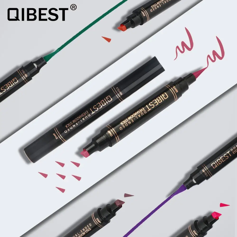 Профессиональная жидкая подводка для глаз QIBEST 1 шт. Черная Подводка карандаш