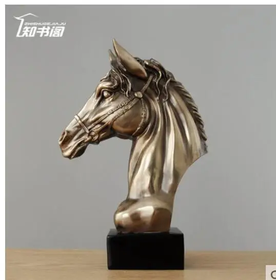 

COLD CAST COPPER HORSEHEAD FURNITURE HANDMADE EUROPEAN EQUESTRIAN HORSE CRAFTS ORNAMENTS DECORATIONS OPENING HOUSEWARMING