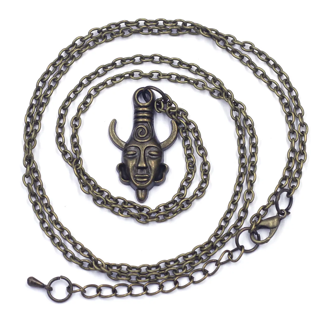 Цепочка с застежкой-карабином для женского ожерелья цвет бронзы длина 89 см 1 шт. -