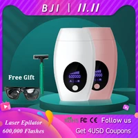 laser epilator ipl laser hair removal 600000 flashes lcd display slime bikini epilator with quartz lamp home use womens shaver