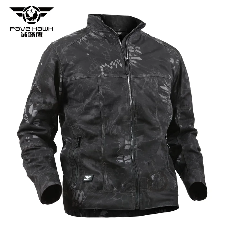 Мужская камуфляжная Водонепроницаемая армейская куртка дождевик для походов и