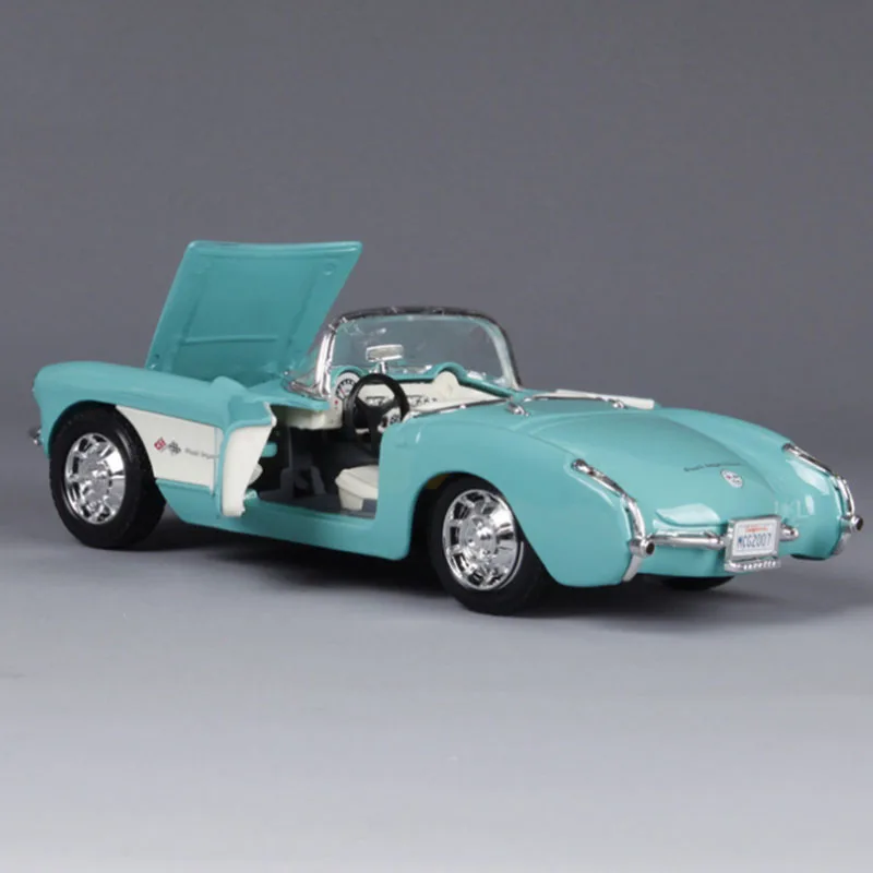 1:24 Chevrolet 1957 Классическая Автомобильная металлическая модель винтажная имитация