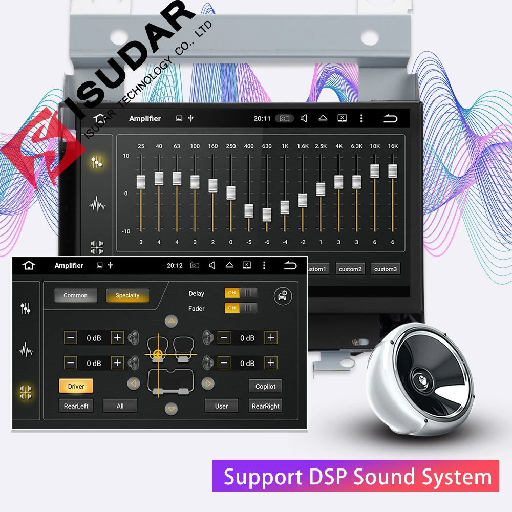 Автомобильный мультимедийный плеер Isudar 2 Din Android 9 для Land Rover/Freelander 2007 2012 GPS Automotivo