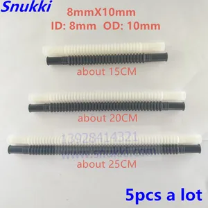 ID8 OD10 Высокое качество 8*10*15 20 25 см белый черный цвет нейлоновая трубка fule line сильфоны гофрированные трубы для топливного насоса пластиковые 5 шт.