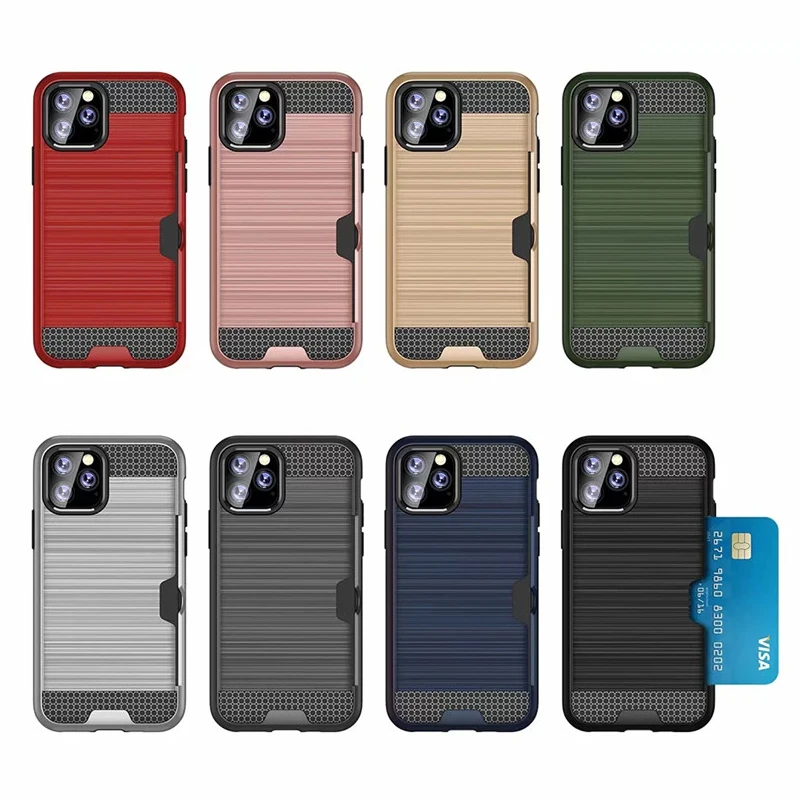 Гибридный бронированный чехол для iPhone 11 карт задняя крышка Funda Pro Max X XR XS 6 6S 7 8 Plus