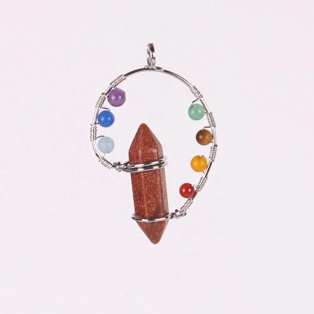 12 шт 7 Чакра Рэйки шестигранный кристалл Кварцевый и из натурального камня