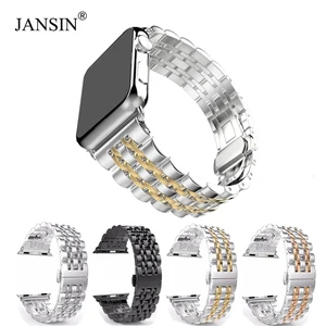 Сменный ремешок из нержавеющей стали для ремешка Apple Watch 41 мм, 45 мм, 42 мм, 38 мм, 40 мм, 44 мм, металлический браслет для iWatch серии 7, 6, 5, 4, 3
