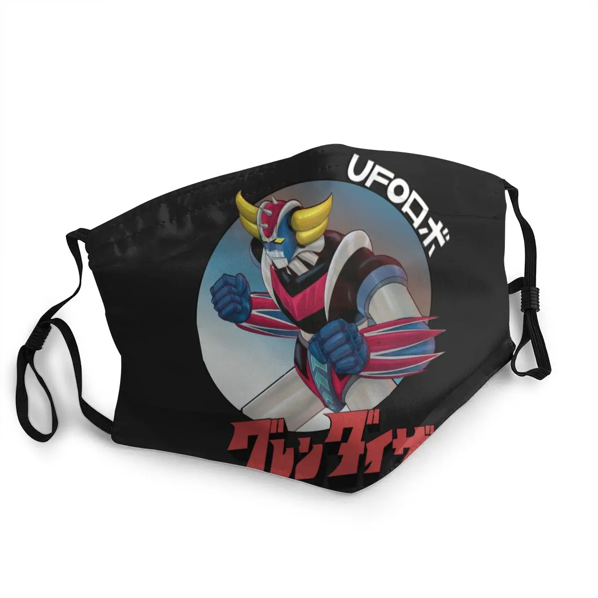 

UFO ROBO Grendizer Go Nagai Washable Trendy Mouth Face Mask Windproof Dust Proof Polyester Protection Cover Muffle for Adult