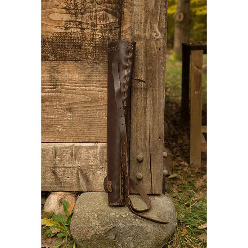 Традиционный кожаный держатель для стрел в средневековом стиле на плечо с