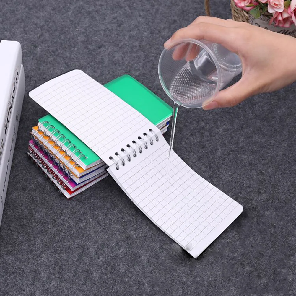 

6pcs Loops Notebook Creative Simple Waterproof Notebook for Office School Home (Red, Black, Yellow, Blue, Rose Red, Green Each