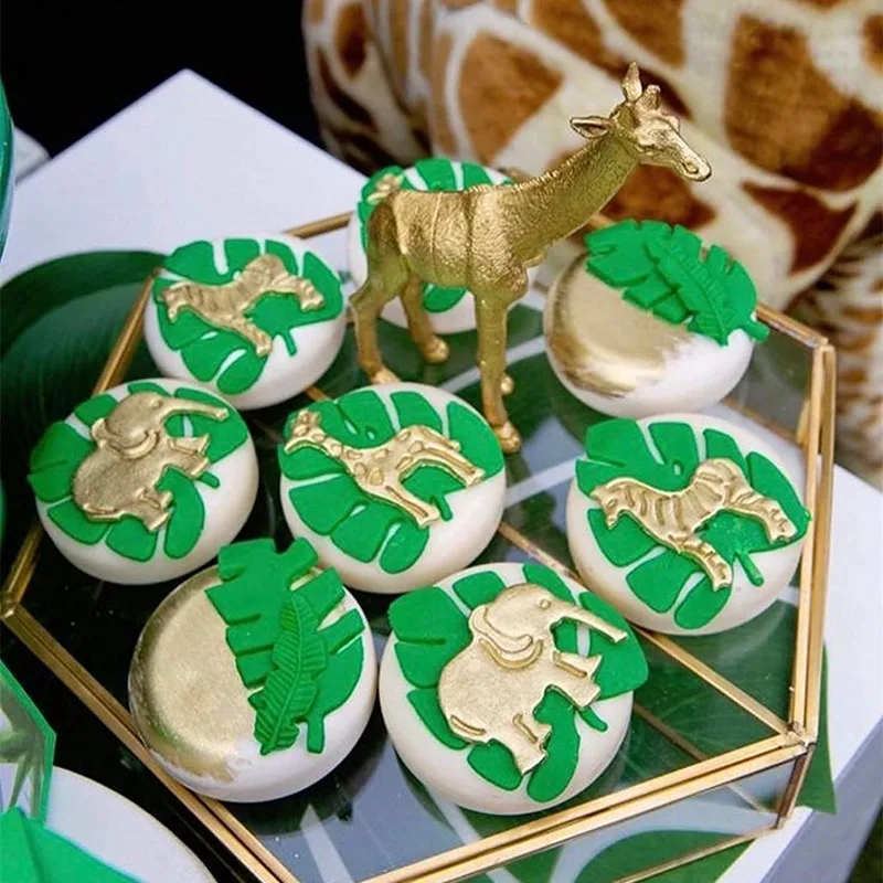 

3D Cartoon Jungle Forest Wild Animals Cake Mold Kitchen Cupcake Silicone Decoration Baby Birthday Cake Baking Pastry Bakeware