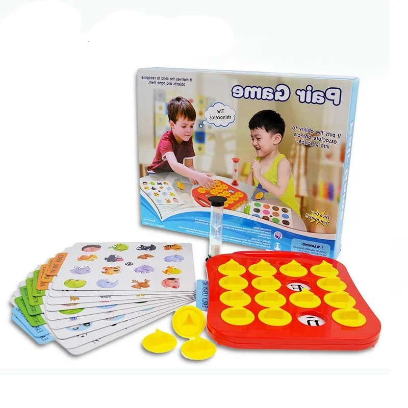 Обучающая пара детских игр с памятью Интерактивная игрушка для раннего обучения