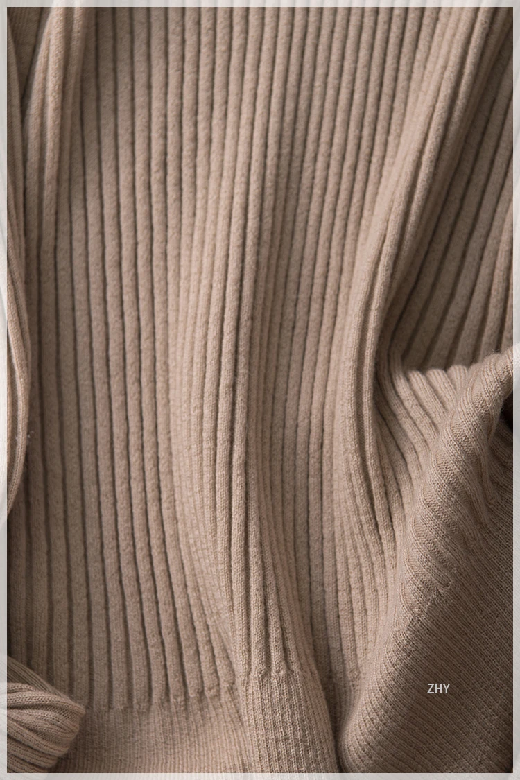 Women Pullovers Wool knitted Sweaters V neck pullover Fall Winter Bottoming knit Natural Silk Basic Sweater