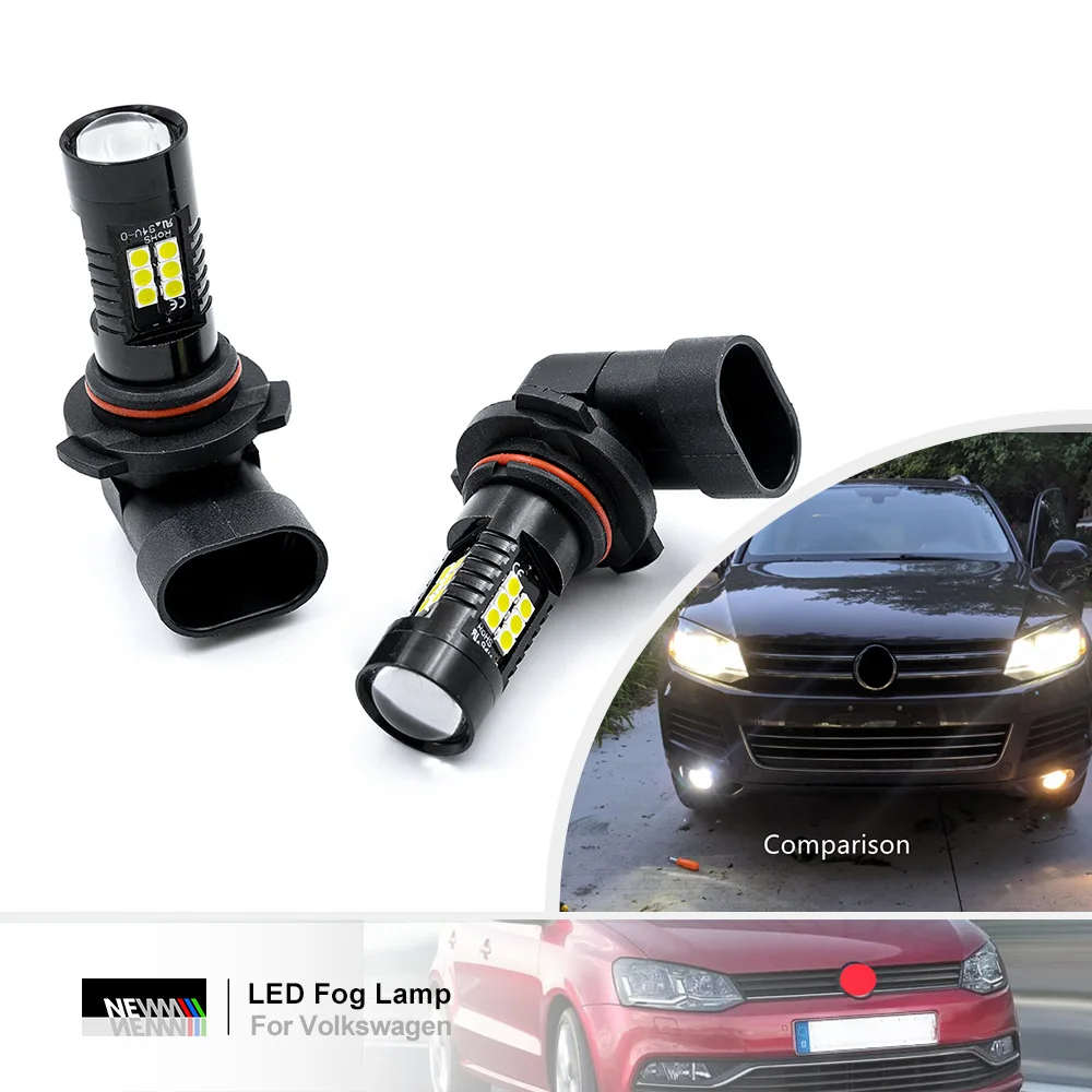 Светодиодная противотуманная фара для VW Crafter Transporter T5 Polo Scirocco III Tiguan Touran Up HB4 9006 P22d |