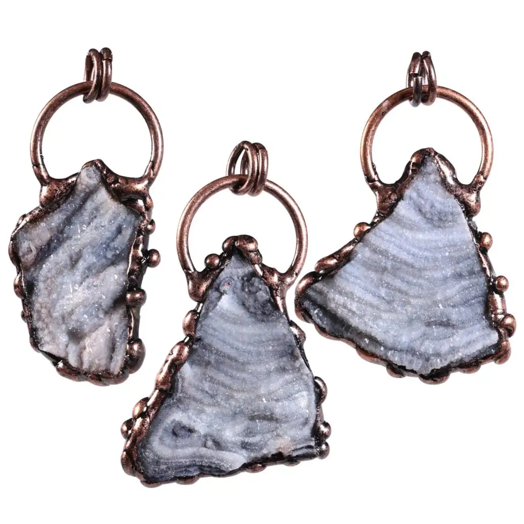 

Необычная подвеска в стиле ретро, с бронзовой инкрустацией, Подсолнух, агат, кристалл, уникальная форма, ювелирное изделие, подходит для оже...