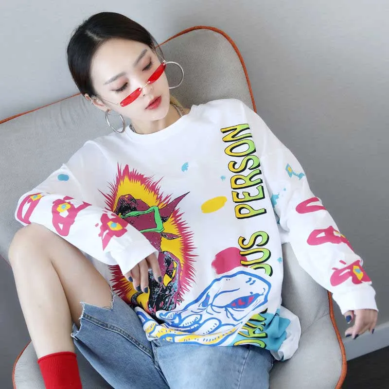 

Белая и абрикосовая толстовка, женские пуловеры с длинным рукавом, свитшот, Повседневная стильная толстовка, осень 2020, толстовки с надписью