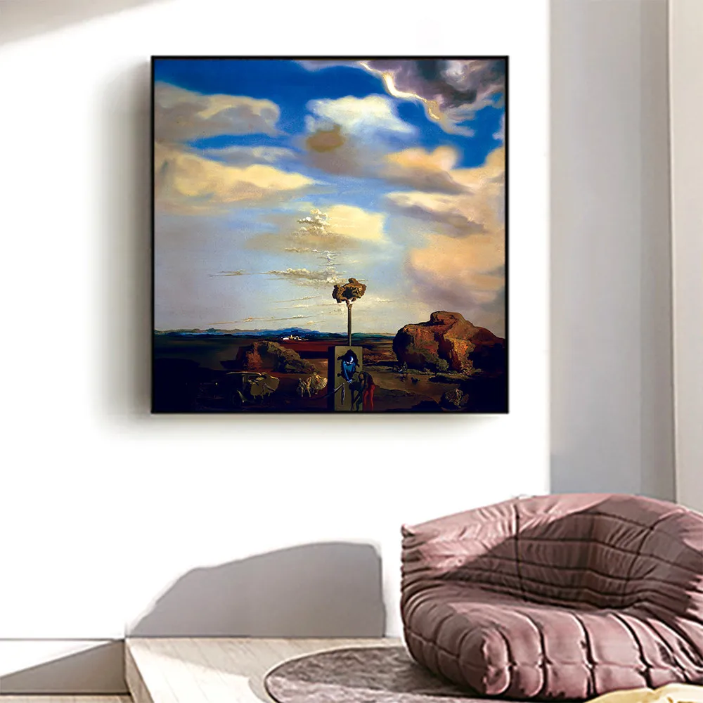 Пазл осенний в стиле сюрреалистических произведений Сальвадора Дали плакаты на